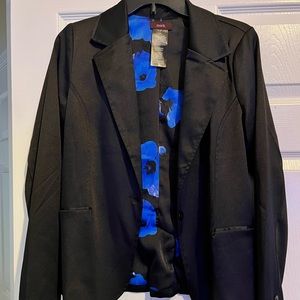 AVON MARK Blue Flower Blazer